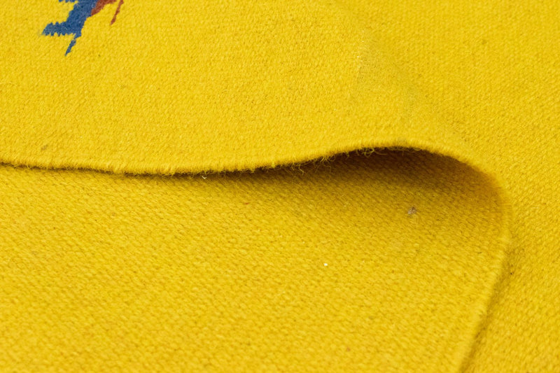 Dywan Kelim - modny - 180 x 120 cm - żółty