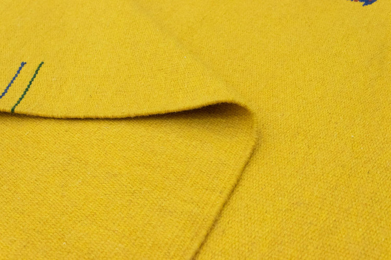 Dywan Kelim - modny - 180 x 120 cm - żółty