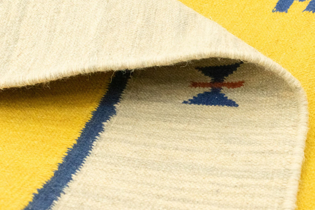 Dywan Kelim - modny - 300 x 200 cm - żółty