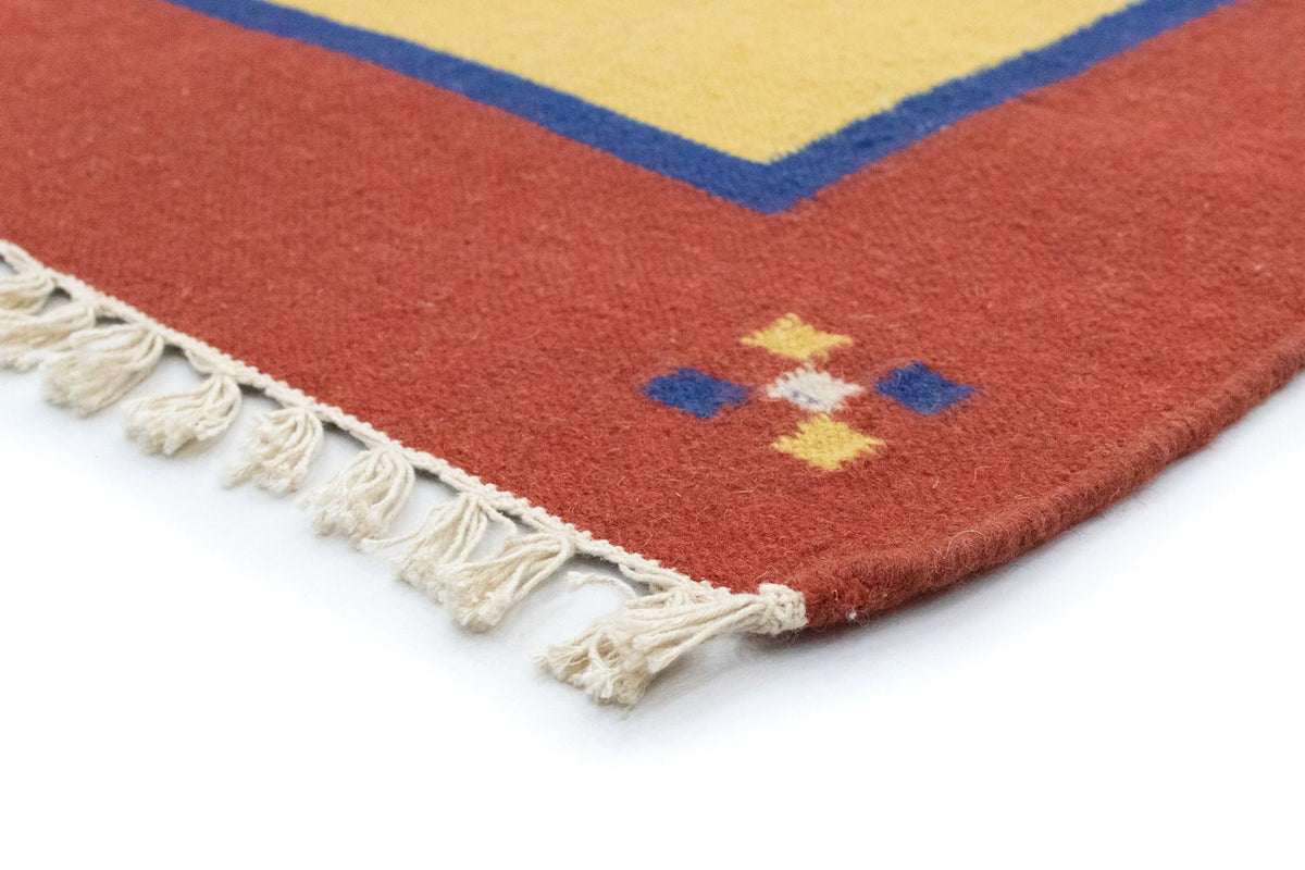 Dywan Kelim - modny - 200 x 140 cm - żółty