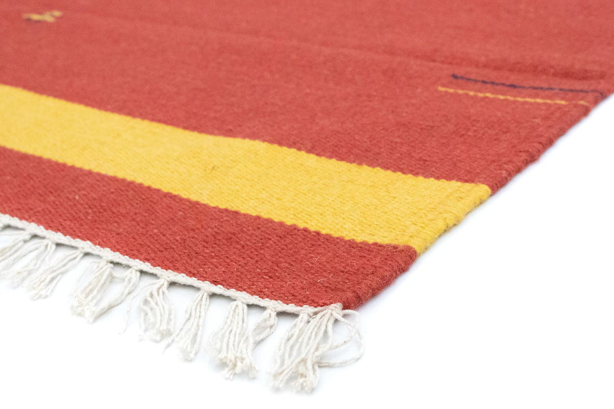 Dywan Kelim - modny - 180 x 120 cm - czerwony