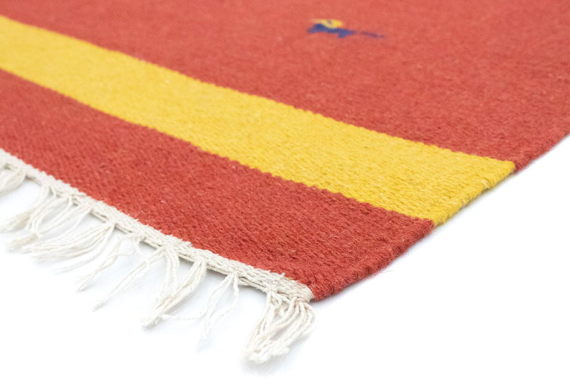 Dywan Kelim - modny - 180 x 120 cm - czerwony