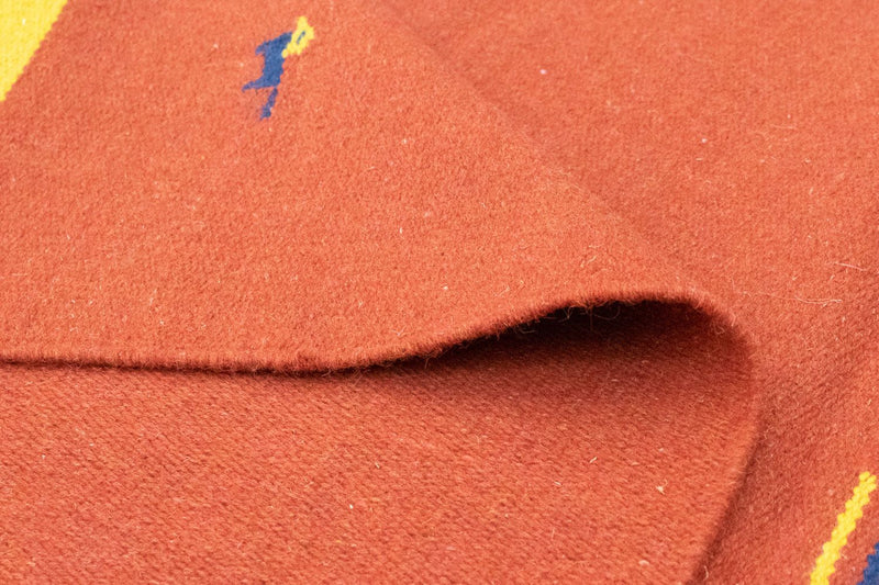 Dywan Kelim - modny - 180 x 120 cm - czerwony