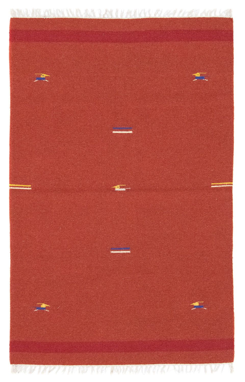 Dywan Kelim - modny - 180 x 120 cm - czerwony