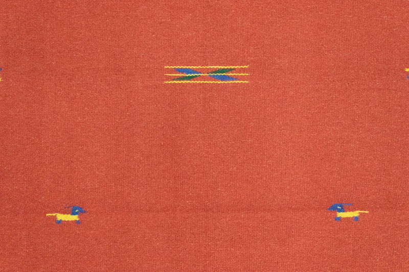 Dywan Kelim - modny - 180 x 120 cm - czerwony