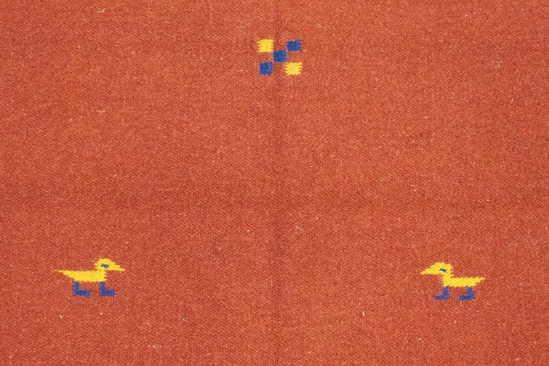 Dywan Kelim - modny - 180 x 120 cm - czerwony