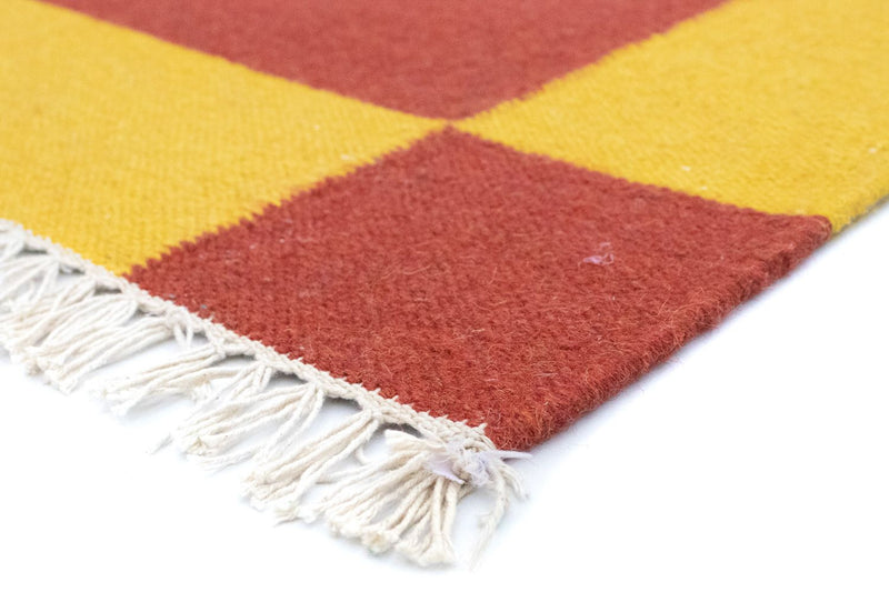 Dywan Kelim - modny - 180 x 120 cm - czerwony