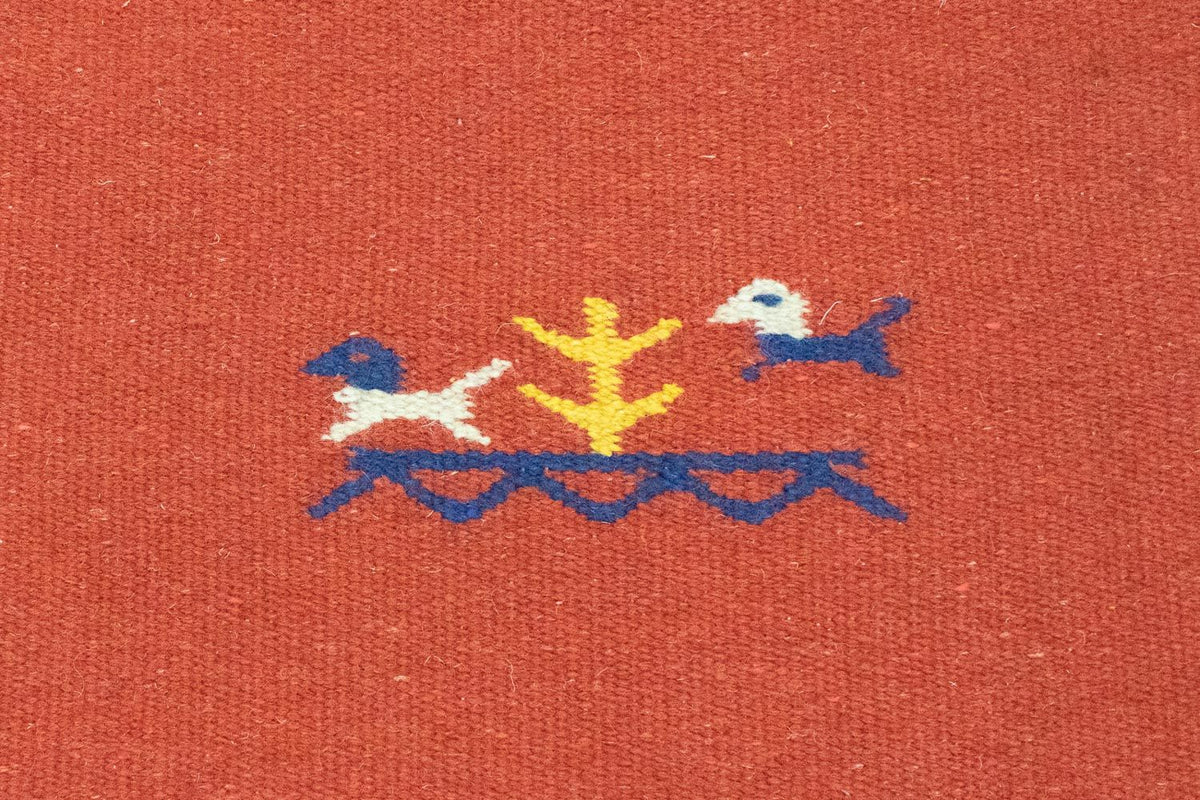 Dywan Kelim - modny - 180 x 120 cm - czerwony