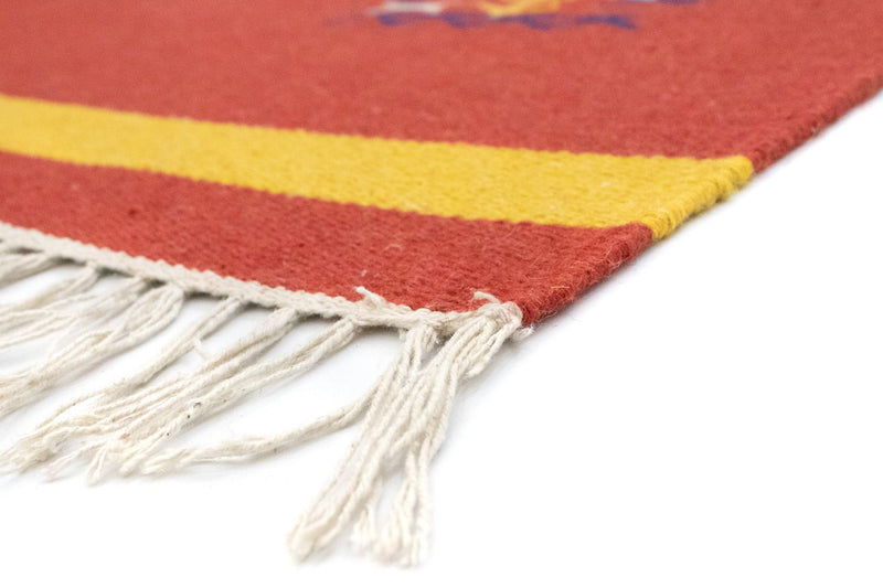 Dywan Kelim - modny - 180 x 120 cm - czerwony