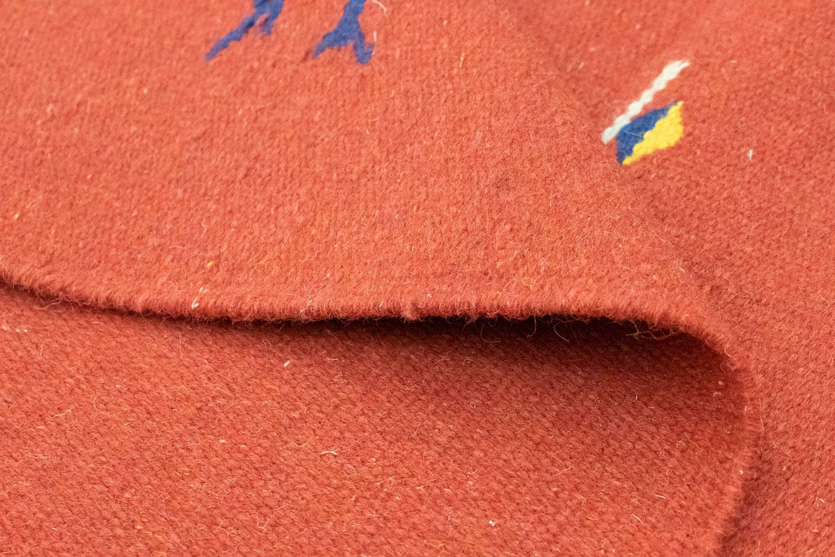 Dywan Kelim - modny - 180 x 120 cm - czerwony