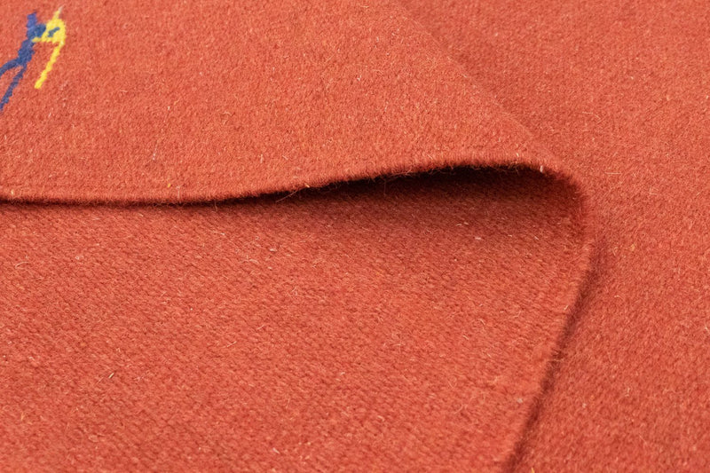 Dywan Kelim - modny - 180 x 120 cm - czerwony