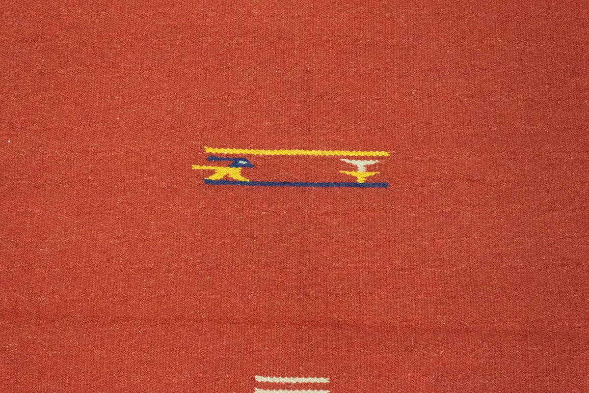 Dywan Kelim - modny - 180 x 120 cm - czerwony