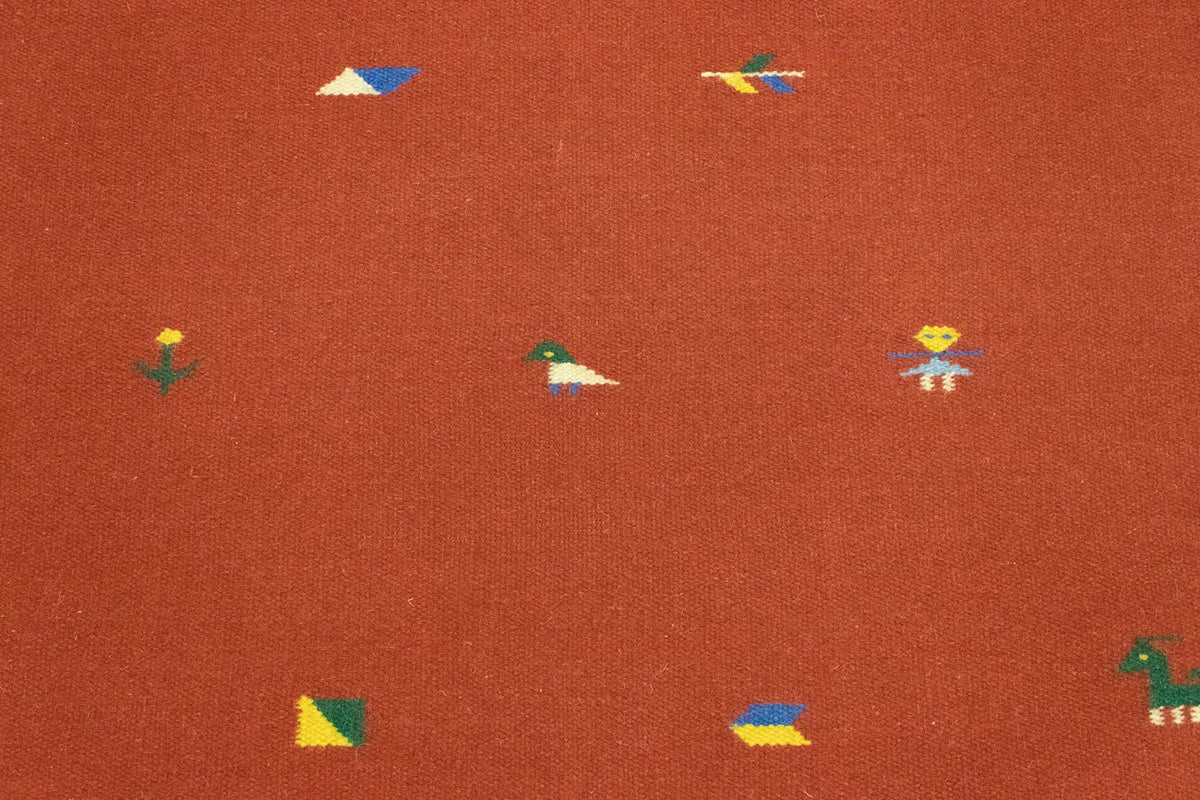 Dywan Kelim - modny - 180 x 120 cm - czerwony