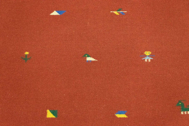 Dywan Kelim - modny - 180 x 120 cm - czerwony