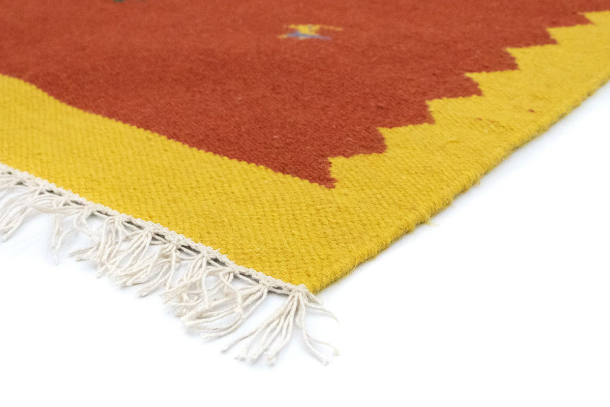 Dywan Kelim - modny - 180 x 120 cm - pomarańczowy