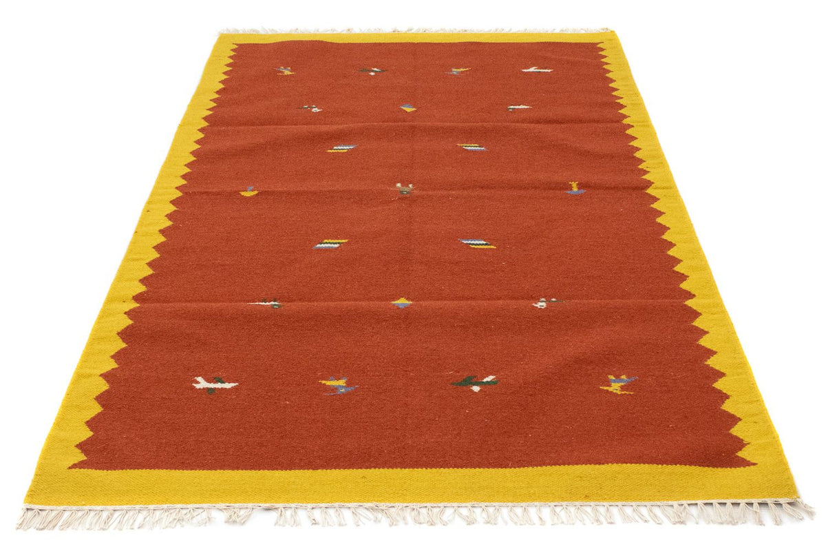 Dywan Kelim - modny - 180 x 120 cm - pomarańczowy