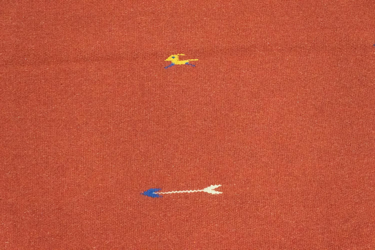 Dywan Kelim - modny - 180 x 120 cm - czerwony