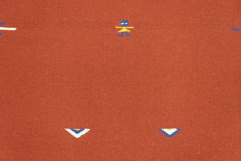 Dywan Kelim - modny - 180 x 120 cm - czerwony