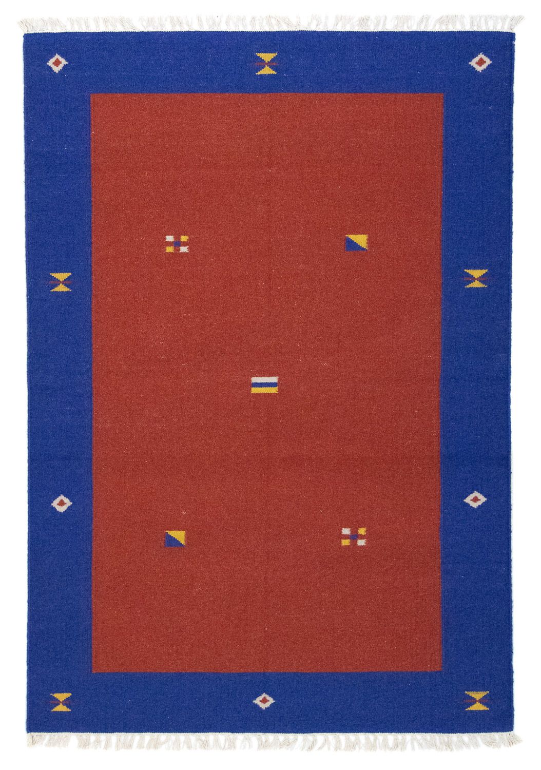 Dywan Kelim - modny - 180 x 120 cm - czerwony