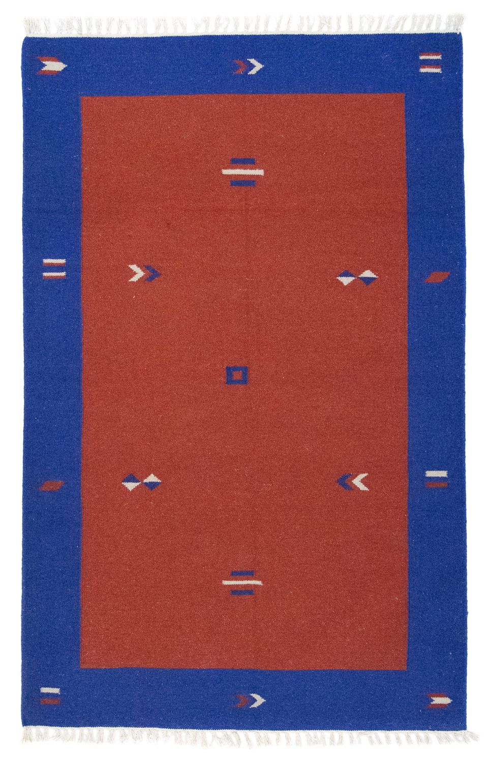 Dywan Kelim - modny - 180 x 120 cm - czerwony