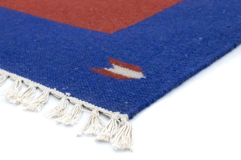 Dywan Kelim - modny - 180 x 120 cm - czerwony