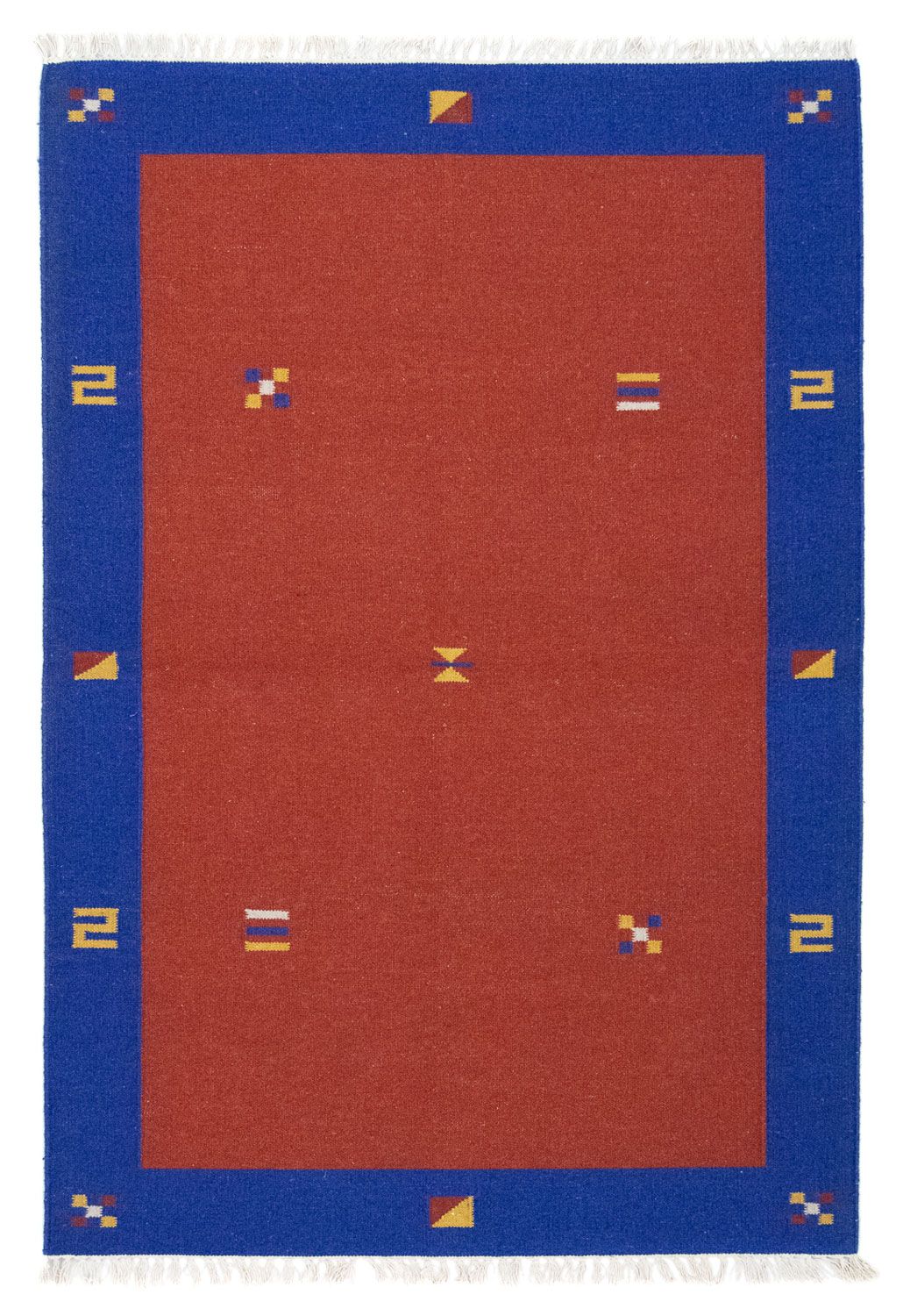 Dywan Kelim - modny - 180 x 120 cm - czerwony