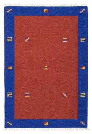 Dywan Kelim - modny - 180 x 120 cm - czerwony