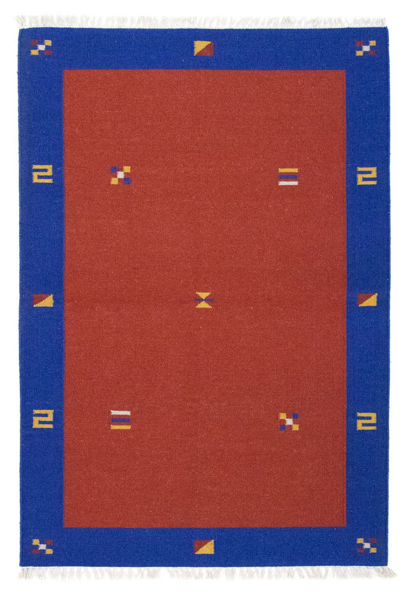 Dywan Kelim - modny - 180 x 120 cm - czerwony