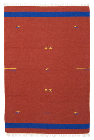 Dywan Kelim - modny - 180 x 120 cm - czerwony