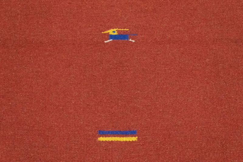 Dywan Kelim - modny - 180 x 120 cm - czerwony