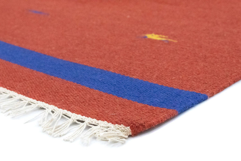 Dywan Kelim - modny - 180 x 120 cm - czerwony