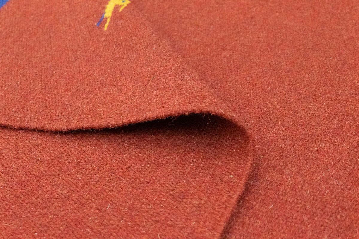 Dywan Kelim - modny - 180 x 120 cm - czerwony