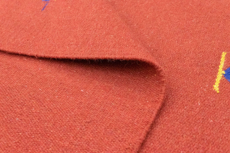 Dywan Kelim - modny - 180 x 120 cm - czerwony