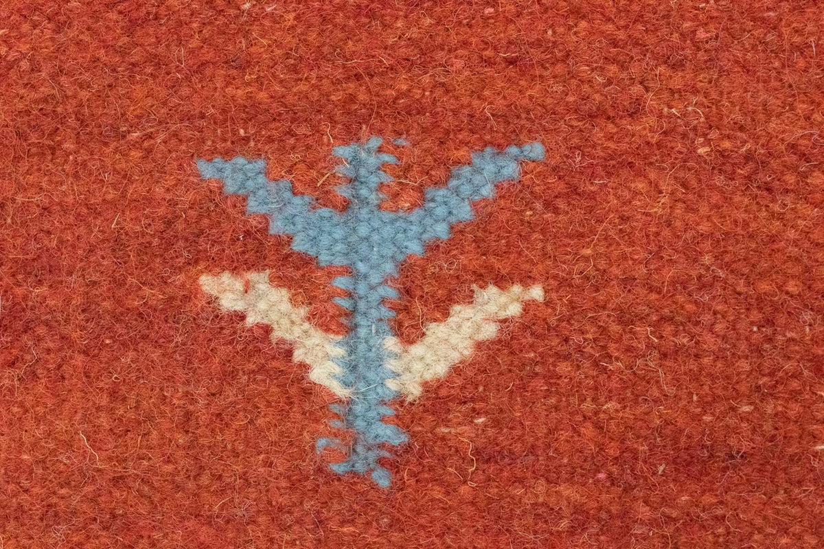 Dywan Kelim - modny - 200 x 140 cm - pomarańczowy