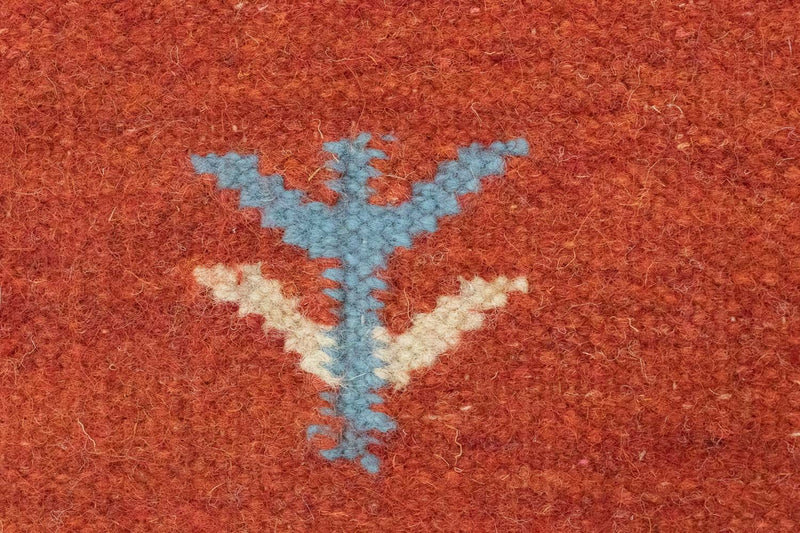 Dywan Kelim - modny - 200 x 140 cm - pomarańczowy