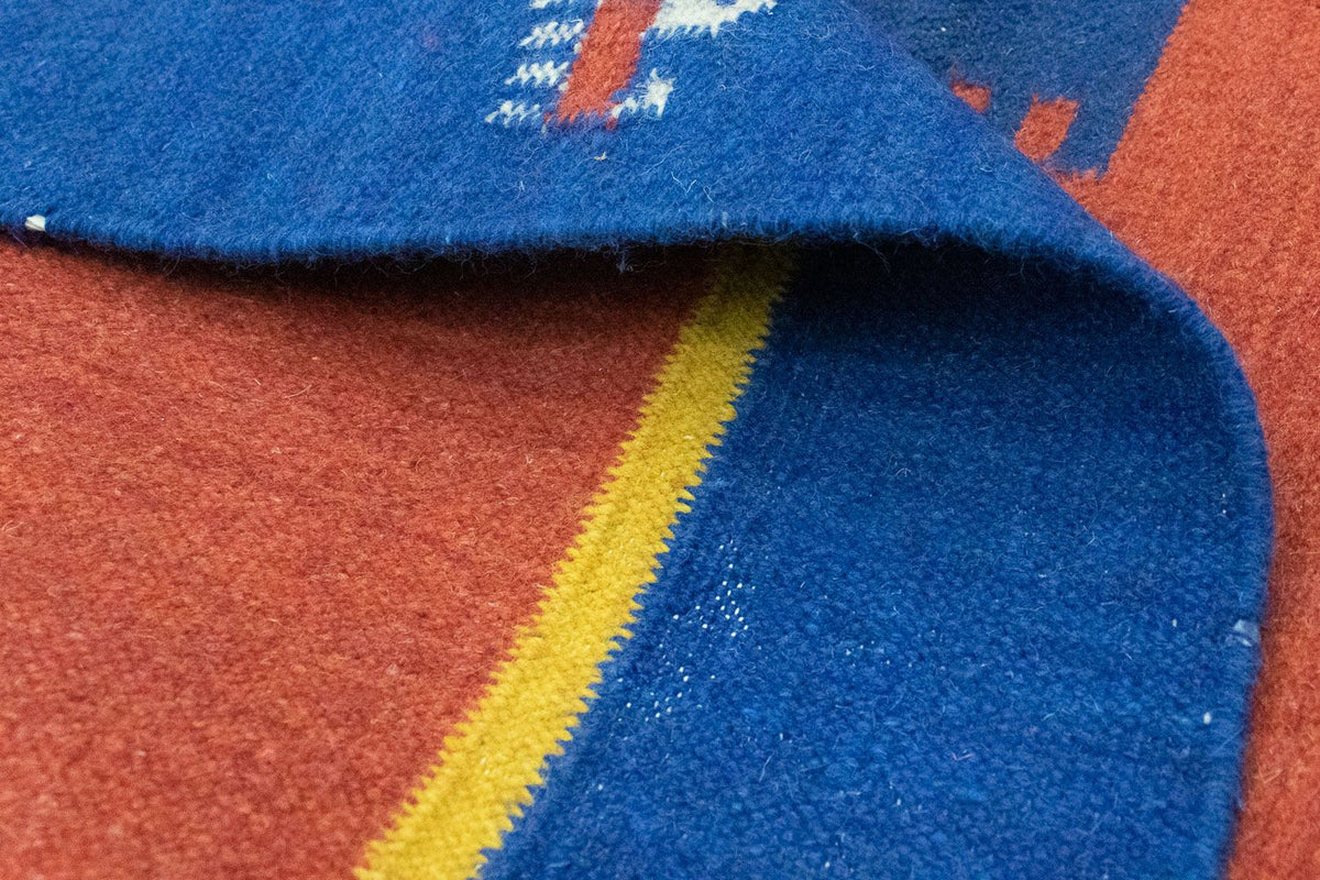 Dywan Kelim - modny - 200 x 140 cm - pomarańczowy