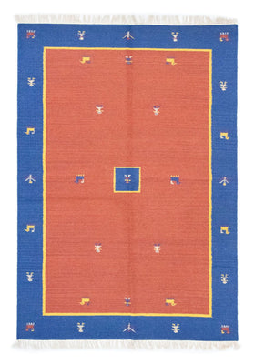 Dywan Kelim - modny - 200 x 140 cm - pomarańczowy