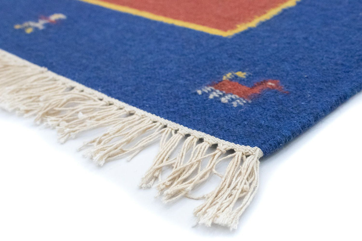 Dywan Kelim - modny - 200 x 140 cm - pomarańczowy