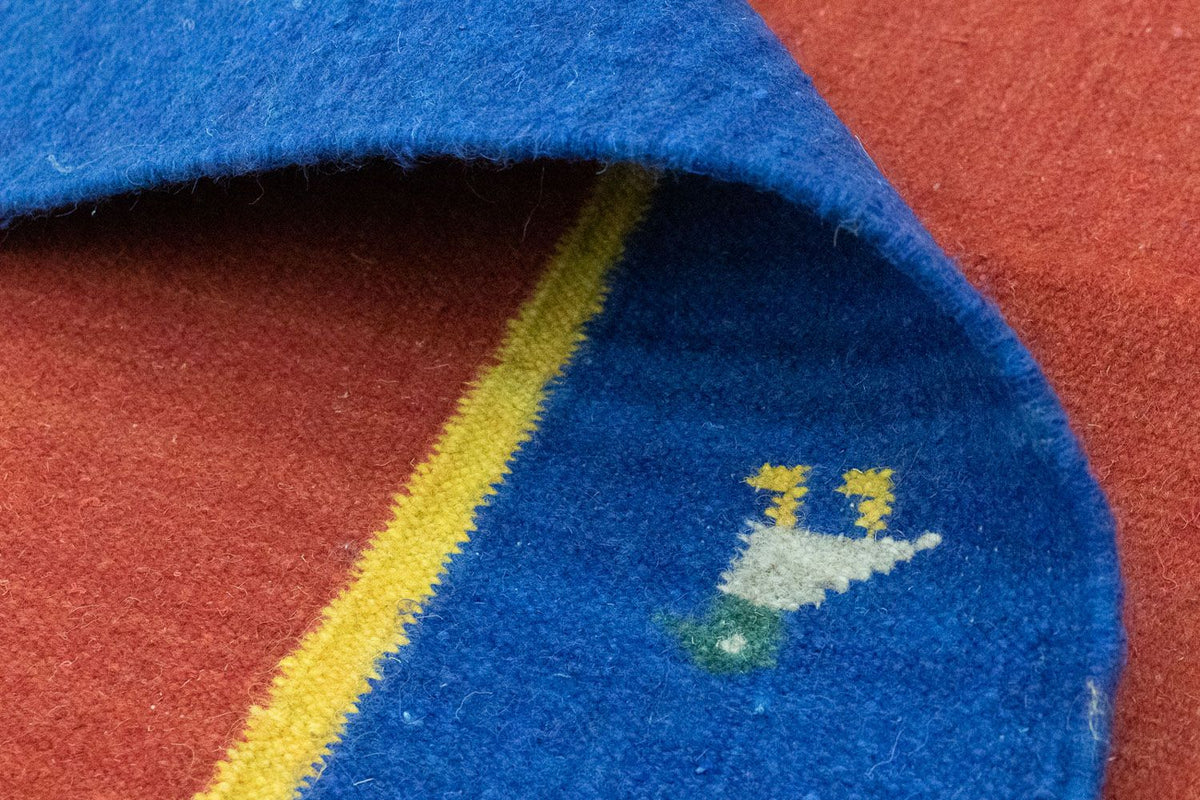 Dywan Kelim - modny - 200 x 140 cm - czerwony