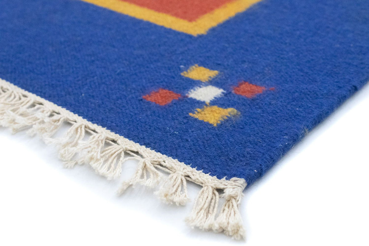 Dywan Kelim - modny - 200 x 140 cm - pomarańczowy