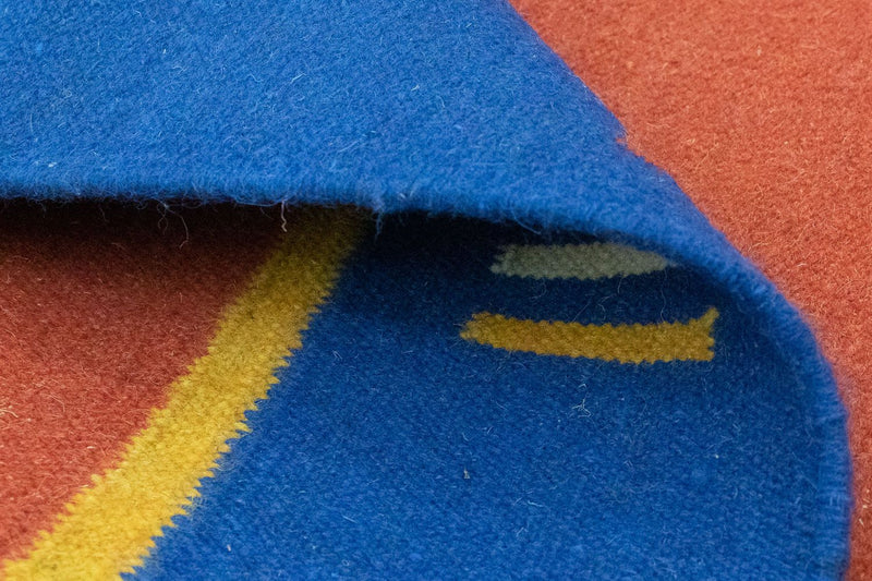 Dywan Kelim - modny - 200 x 140 cm - pomarańczowy