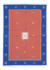 Dywan Kelim - modny - 200 x 140 cm - czerwony