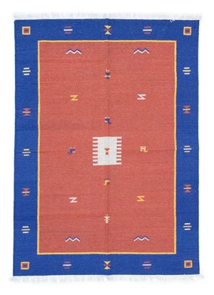 Dywan Kelim - modny - 200 x 140 cm - czerwony