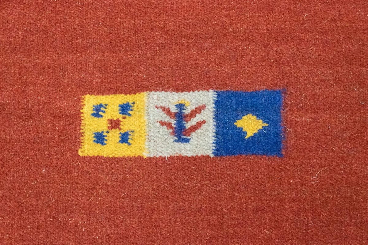 Dywan Kelim - modny - 200 x 140 cm - czerwony