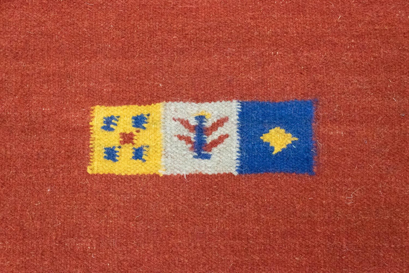 Dywan Kelim - modny - 200 x 140 cm - czerwony