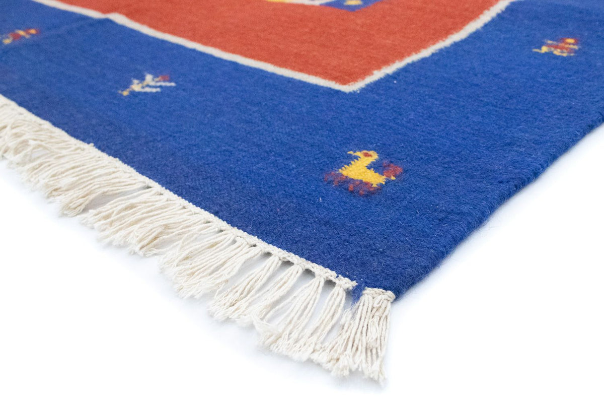 Dywan Kelim - modny - 200 x 140 cm - czerwony