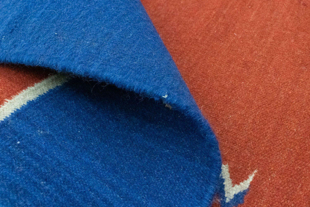 Dywan Kelim - modny - 200 x 140 cm - czerwony