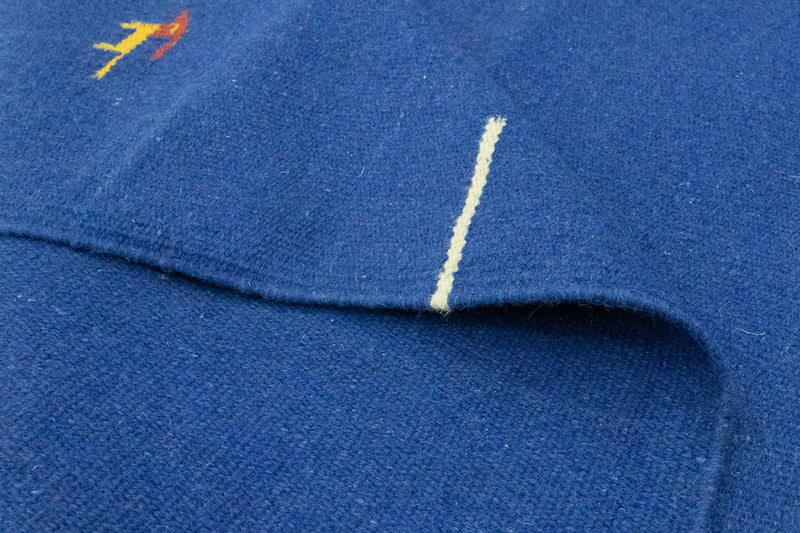 Dywan Kelim - modny - 180 x 120 cm - niebieski