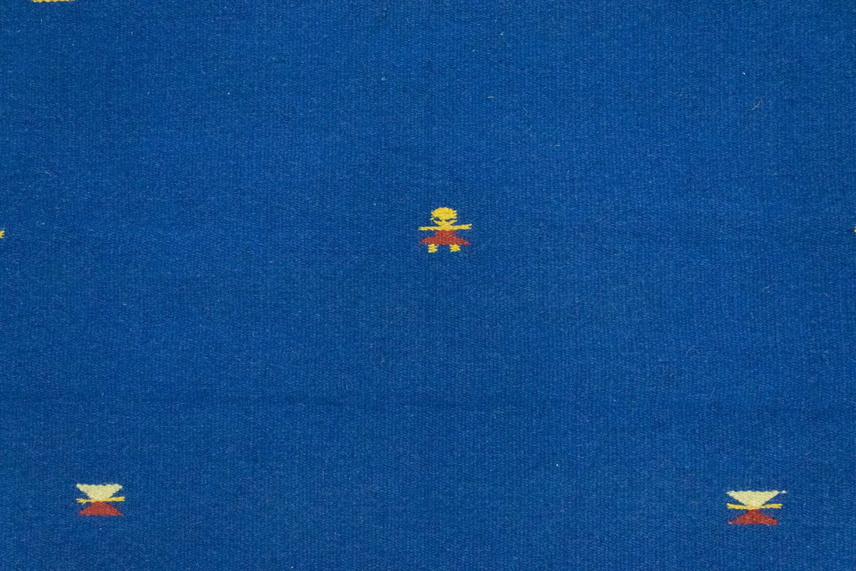 Dywan Kelim - modny - 180 x 120 cm - niebieski