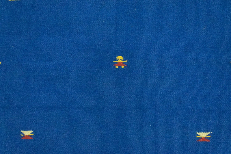 Dywan Kelim - modny - 180 x 120 cm - niebieski